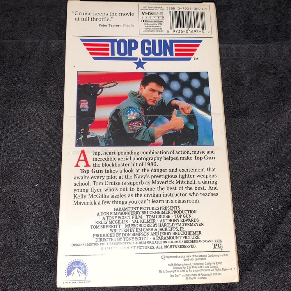 Top Gun VHS - Picture 2 of 2